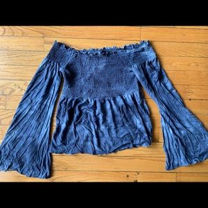 Trendy Tie Dye Off Shoulders